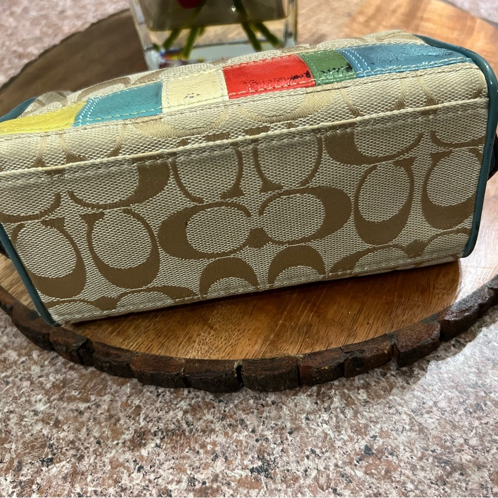 Coach Multicolor Patchwork Cosmetic Bag - image 5